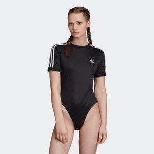 adidas Black Jacquard Bodysuit